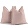 ZWJD Dusty Pink Valentine Pillow Covers 18x18 Set of 2 Chenille Throw Pillow Covers with Elegant Design Soft and Luxurious Decorative Throw Pillows for Couch Bed and Home Decor