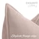 ZWJD Dusty Pink Valentine Pillow Covers 18x18 Set of 2 Chenille Throw Pillow Covers with Elegant Design Soft and Luxurious Decorative Throw Pillows for Couch Bed and Home Decor