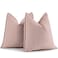 ZWJD Dusty Pink Valentine Pillow Covers 18x18 Set of 2 Chenille Throw Pillow Covers with Elegant Design Soft and Luxurious Decorative Throw Pillows for Couch Bed and Home Decor