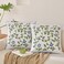 Teyeuf Embroidered Pillow Covers 18x18 Floral Embroidery Throw Pillows for Couch Sofa Bedroom Decorative Cushion Covers Set