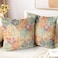 ZSYTZL Boho Throw Pillow Covers 20x20 inch Set of 2Soft Pillowcases Bohemia Carpet Printing Pattern Decorative Sofa Living Room Bed Square Pillow Case Cushion CoverCream Color