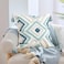LOOPUINHOM Boho Pillow Covers 18X18 Inch Boho Tufted Throw Pillow Covers Decorative Tassels Cushion Cover Farmhouse Pillow Case for Couch Sofa Bed Living Room Bedroom Teal