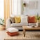 Mecatny Corduroy Fall Decorative Throw Pillow Covers 18x18 Set of 2 for Sofa Living Room Soft Burnt Orange Neutral Boho Couch Pillow Covers for Home Decor Rust