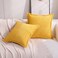 Puncuntex Corduroy Yellow Throw Pillow Covers 1818 Inches Set of 2 Boho DecorativeSuper Soft Cozy Striped Cushion Covers for CouchSofaFarmhouseLiving Room4545CM