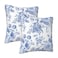 Tebjh Chinoiserie Blue and White Pillow Covers 18x18 Set of 2 Flower Floral Throw Pillow Covers Outdoor Decorative Pillow Case for Couch Bed Sofa Cushion Home Decor