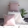 HOPLEE Decorative 16x16 Pillow Covers Red and White Tricking Stripe Throw Pillow Covers Farmhouse Pillow Covers with Poms 16x16 Inches Set of 2