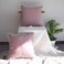 HOPLEE Decorative 16x16 Pillow Covers Red and White Tricking Stripe Throw Pillow Covers Farmhouse Pillow Covers with Poms 16x16 Inches Set of 2