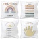 Nvotell Calming Corner Decorative Pillow Covers Set of 4 Boho Throw Pillow Covers 18x18 Rainbow Calm Down Corner Supplies Classroom Must Haves Cozy Reading Corner Pillowcase