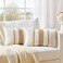 Fancy Homi Set of 2 Boho Neutral Lumbar Decorative Throw Pillow Cover 12x20 Inch for Couch Bed Sofa Chair Modern Organic Farmhouse Home Decor Soft Cotton Cute Accent Tan Rectangle Cushion Case