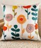 Kokaaee Embroidered Throw Pillow Cover 18x18 Decorative Pillow Cover with Zipper Aesthetic Cute Design Boho Spring Summer Cozy Throw Pillowcase for Living Room Couch Sofa Bed Plants