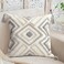 LOOPUINHOM Boho Pillow Covers 18X18 Inch Boho Tufted Throw Pillow Covers Decorative Tassels Cushion Cover Farmhouse Pillow Case for Couch Sofa Bed Living Room Bedroom Grey Netural