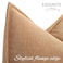 ZWJD Camel Pillow Covers 20x20 Set of 2 Chenille Throw Pillow Covers with Elegant Design Soft and Luxurious Decorative Throw Pillows for Couch Bed and Home Decor