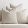 MIULEE Pack of 4 Couch Throw Pillow Covers 20x20 Inch Cream Soft Decorative Chenille Pillow Covers Farmhouse Accent Cushion Covers for Boho Spring Home Decor Sofa Bedroom Living Room