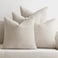 MIULEE Pack of 4 Couch Throw Pillow Covers 20x20 Inch Cream Soft Decorative Chenille Pillow Covers Farmhouse Accent Cushion Covers for Boho Spring Home Decor Sofa Bedroom Living Room