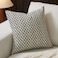 FIOUOVO Floral Pillow Covers 20x20 Pillow Cover Block Print Couch Pillows for Living Room Decorative Neutral Accent Throw Pillow Covers 1PC Charcoal Black