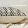 FIOUOVO Floral Pillow Covers 20x20 Pillow Cover Block Print Couch Pillows for Living Room Decorative Neutral Accent Throw Pillow Covers 1PC Charcoal Black