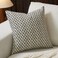 FIOUOVO Floral Pillow Covers 20x20 Pillow Cover Block Print Couch Pillows for Living Room Decorative Neutral Accent Throw Pillow Covers 1PC Charcoal Black