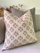 CANYON THEORY STUDIO Hand Block Print Pure Linen Throw Pillow Cover Handmade Vintage Cushion Cover Amber 20x20