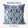 M-Qizi MQizi Blue Throw Pillows Covers for Couch Decorative Pillow Covers 18x18 Set of 4 Blue and White Pillow Covers Chinoiserie Pillow Cover Chinoiserie Dcor