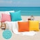 fauson Outdoor Pillow Covers 18x18 Set of 4 Outdoor Waterproof Decorative Throw Pillow Covers for Garden Patio Tent Balcony Bench Couch Sofa