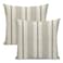 Yxuiyal Boho Pillow Covers 18x18 Set of 2 Sage Green Brown Stripes Throw Pillow Covers Outdoor Decoration Modern Abstract Decorative Pillowcase Farmhouse Linen Cushion Case Decor for Home Couch Sofa