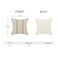 Yxuiyal Boho Pillow Covers 18x18 Set of 2 Sage Green Brown Stripes Throw Pillow Covers Outdoor Decoration Modern Abstract Decorative Pillowcase Farmhouse Linen Cushion Case Decor for Home Couch Sofa