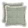 Ridhi Block Print Basil Green Throw Pillow Cover 20 x 20 Pack of 2 Decorative Cushion Covers with Ruffle for Couch Sofa Bed Living Room Home Decor Gift for Spring Easter Valentine