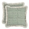 Ridhi Block Print Basil Green Throw Pillow Cover 20 x 20 Pack of 2 Decorative Cushion Covers with Ruffle for Couch Sofa Bed Living Room Home Decor Gift for Spring Easter Valentine