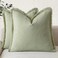 Foindtower Set of 2 Decorative Linen Fringe Throw Pillow Covers Boho Farmhouse Cushion Cover with Tassels Soft Accent Pillowcase for Couch Sofa Bed Living Room Home Decor1616 InchLight Sage Green