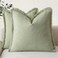 Foindtower Set of 2 Decorative Linen Fringe Throw Pillow Covers Boho Farmhouse Cushion Cover with Tassels Soft Accent Pillowcase for Couch Sofa Bed Living Room Home Decor1616 InchLight Sage Green