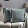 Ridhi Block Print Peacock Blue Throw Pillow Cover 20 x 20 Pack of 2 Decorative Cushion Covers with Ruffle for Couch Sofa Bed Living Room Home Decor Gift for Spring Easter Valentine
