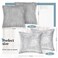 Irenare 4 Pcs Sequin and Fluffy Pillow Covers Winter Throw Pillow Cases Soft Cushion Cover for Couch Bed Sofa Xmas Day18 x 18 InchSilver Gray