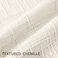 decorUhome Summer Cream White Chenille Throw Pillow Covers 18x18 Set of 2 Textured Cozy Slubby Couch Pillow Covers Modern Farmhouse Boho Decorative Pillow Cases for Bed Sofa Living Room