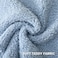 FUTEI Light Blue Throw Pillow Covers 18x18 Inch Set of 2Furry Faux Fur Teddy Boucle Textured Cushion CoversSoft Fluffy Decorative Pillow CaseHome Decor for Couch Bed Living Room Office Car