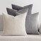 MIULEE Pack of 4 Neutral Grey Gradient Decorative Throw Pillow Covers 18x18 Inch Soft Boho Striped Corduroy Pillow Covers Modern Farmhouse Home Decor for Sofa Living Room Couch Bed