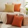 Fancy Homi 4 Packs Decorative Throw Pillow Covers for Living Room Couch Bed Modern Farmhouse Boho Home Dcor Accent Cushion Case 18 x 18 Burnt Orange Series