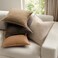 MIULEE Neutral Brown Linen Pillow Covers Pack of 4 Decorative Natural Fall Throw Pillow Covers Soft Accent Boho Farmhouse Couch Pillowcases Modern Spring Decor for Living Room Bed Sofa 18x18 Inch