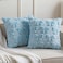 Mixweer Blue Bow Pillow Covers Set of 2 Preppy Room Decor Coquette Cute Spring Summer Decorative Faux Fur Soft Bowknot Stuff Fluffy Plush Aesthetic Pillowcase for Bed Sofa Couch 18 x 18 Inch