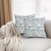 Ridhi Block Print Columbia Blue Pillow Cover 20 x 20 Pack of 2 Decorative Couch Pillows for Living Room Chic Boho Cute Outdoor Pillows Covers Gifts for Spring Easter and Valentine
