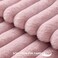 Pallene Faux Fur Plush Throw Pillow Covers 26x26 Set of 2 Luxury Soft Fluffy Striped Decorative Pillow Covers for Sofa Couch Living Room Blush Pink