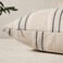 Hckot Decorative Navy Pillow Covers 18x18 Striped Throw Pillows Textured Linen Pillow Covers Farmhouse Decor Cushion Covers for Couch Bed Living Room Navy
