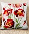 Kokaaee Embroidered Throw Pillow Cover 18x18 Decorative Pillow Cover with Zipper Aesthetic Cute Design Boho Spring Summer Cozy Throw Pillowcase for Living Room Couch Sofa Bed Rose Flowers
