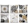 COMMINY Brown Black Pillow Covers 18x18 Set of 6 Daisy Flower Throw Pillow Cover Case Rustic Square Cushion Cover for Sofa Bedroom Living Room Farmhouse Home Decor