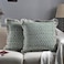 Ridhi Block Print Basil Green Throw Pillow Cover 18 x 18 Pack of 2 Decorative Cushion Covers with Ruffle for Couch Sofa Bed Living Room Home Decor Gift for Spring Easter Valentine