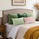 decorUhome Summer Chenille Soft Cozy Throw Pillow Covers 12x20 Set of 2 Modern Farmhouse Boho Velvet Decorative Pillow Cases with Stitched Edge for Couch Sofa Bed Home Decor Sage Green