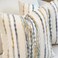 Aeckself Boho Pillow Covers 18x18 Inch Set of 2 Farmhouse Decorative Striped Square Chenille Tufted Accent Neutral Throw Pillow Covers for Living Room Couch Bed Gray Blue