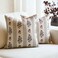 Amor Virisso Floral Throw Pillow Covers 20x20 Set of 2 Block Print Pillow Covers Neutral Floral Striped Farmhouse Decorative Pillow Covers for Sofa Couch Bed Dusty Green