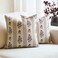 Amor Virisso Floral Throw Pillow Covers 20x20 Set of 2 Block Print Pillow Covers Neutral Floral Striped Farmhouse Decorative Pillow Covers for Sofa Couch Bed Dusty Green