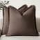 Foindtower Set of 2 Decorative Linen Fringe Throw Pillow Covers Boho Farmhouse Cushion Cover with Tassels Soft Accent Pillowcase for Couch Sofa Bed Living Room Home Decor2020 InchReddish Brown