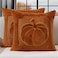 Allorry Fall Pillow Covers 18x18 Set of 2 Rust Pumpkin Throw Pillow Covers Soft Plush Faux Fur Fall Decorations Cushion Covers for Sofa Bedroom Living Room Autumn Thanksgiving Home Decor PT009C18